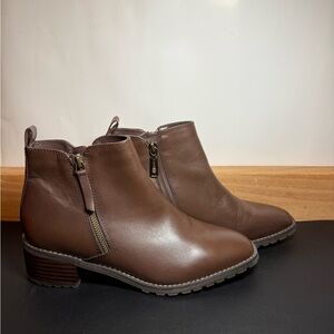 Blondo Samara Waterproof Boots Dark Brown Leather